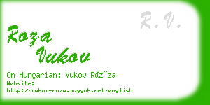 roza vukov business card